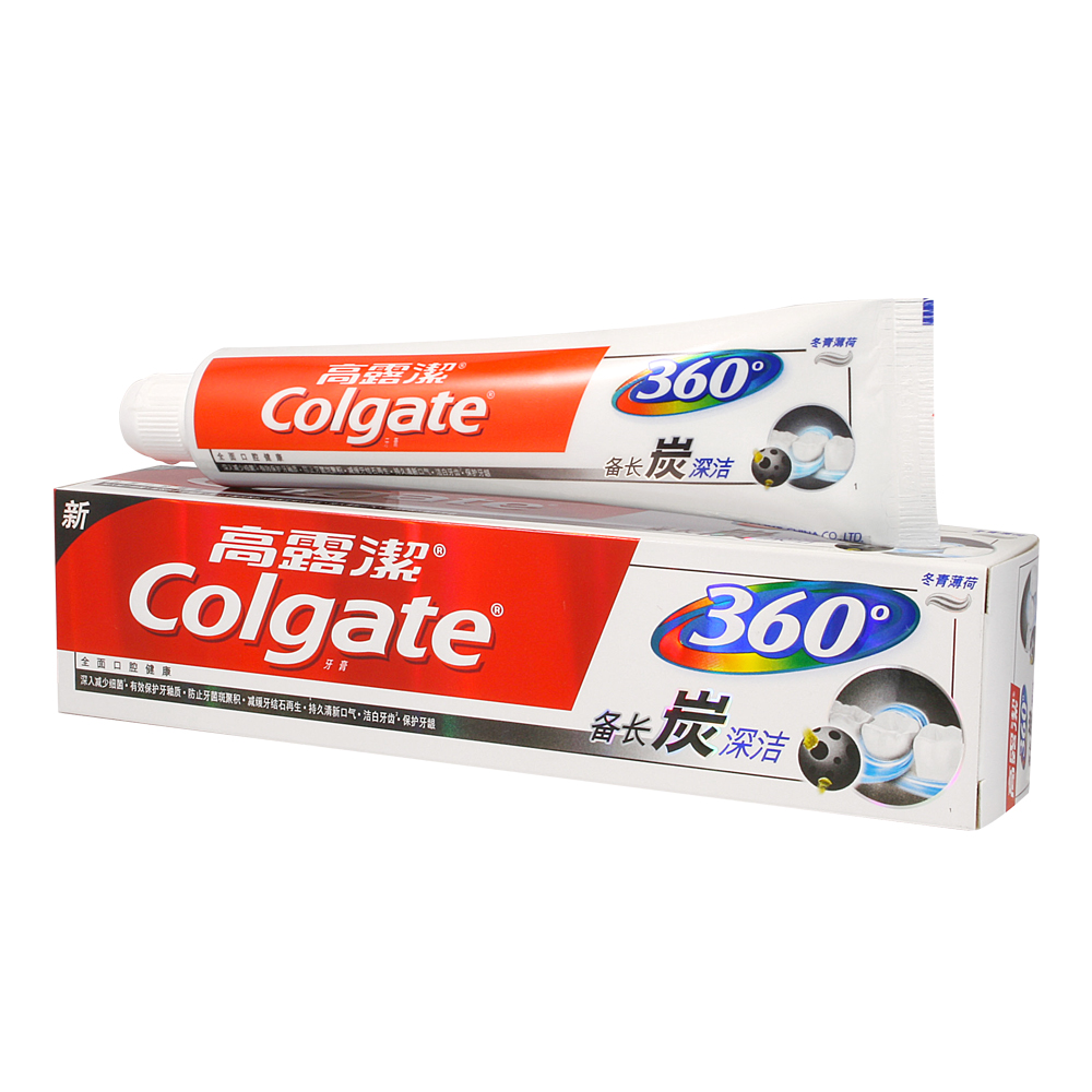 高露洁360备长炭深洁牙膏90g、120g、180g