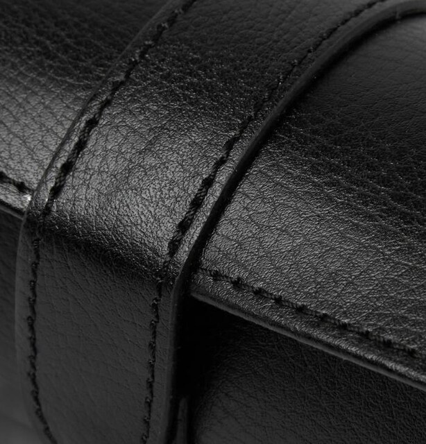 Wolf Blake Leather Watch Roll Pebble-Patterned Leather Watch Storage Box