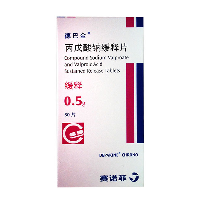 德巴金 德巴金 丙戊酸钠缓释片 0.5g*30片/盒