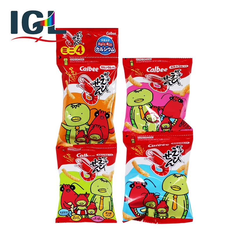 【直邮】 卡乐比小薯条美味虾条 添加多种蔬菜12g*4袋 非油炸零食