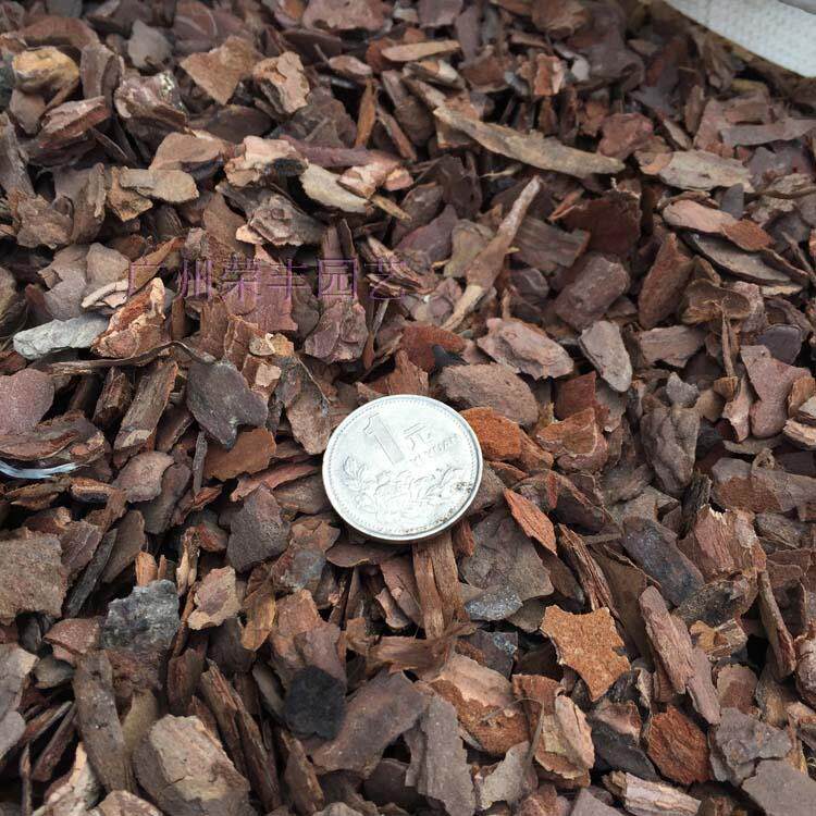 Natural pine bark-small grain 5 # (Decorative Paved Surface Covering with a cushion material) moisturizing with a pine scale-dendrobium matrix