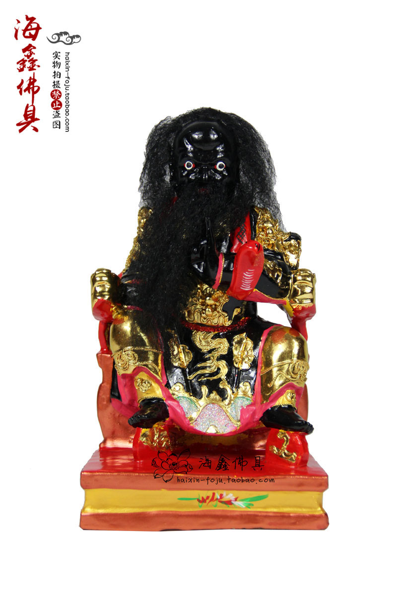 Haixin Buddha with solemn Buddha statue Camphor wood carving Taiwan lottery gold Dharma Lord Gong 8 10 12 16 19 inches