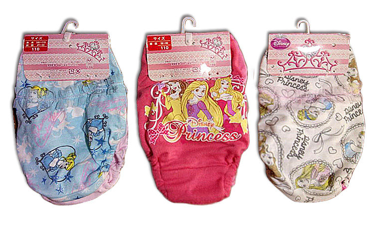 Children's Underwear Girls Princess Frozen Princess Series Multicolor Girls Underwear Bread Pants 1 Card 2 Pieces