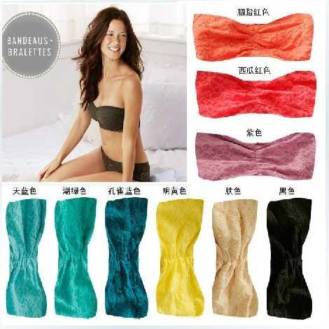 Over 58  Us Dollar Purchase, American Brand Ae European and American Style Lace Tube Top/Lingerie/Sexy Bustier, Candy Colors Available in Multiple Colors