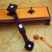 Small Leaf Purple Sandalwood Log Kowloon Ruyi Red Wood Wood Carved Pendulum Pieces of Handicraft Home Decoration Joe Relocation Gift