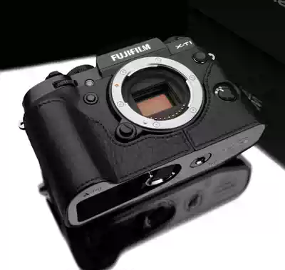 Korea GARIZ for Fuji X-T1 special leather cover Metal base Protective cover handle