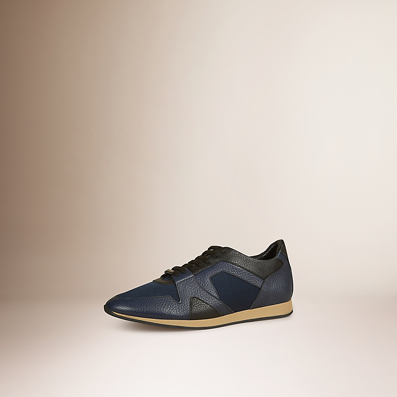 BURBERRY/博柏利The Field - 皮革网布菲尔德运动鞋 39827401