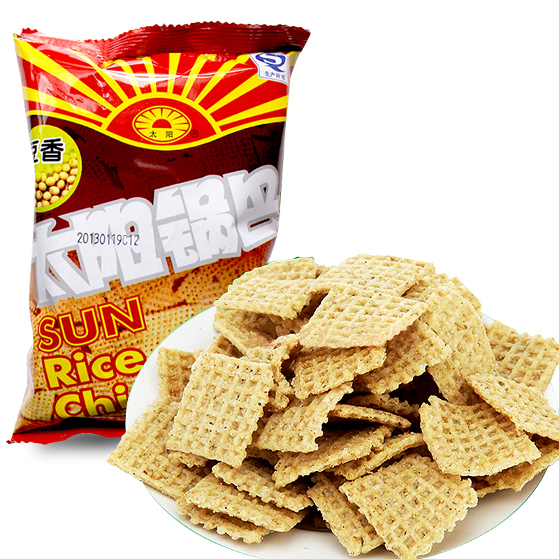 【天猫超市】太阳 豆香锅巴孜然味50g/袋 经典风味 休闲零食