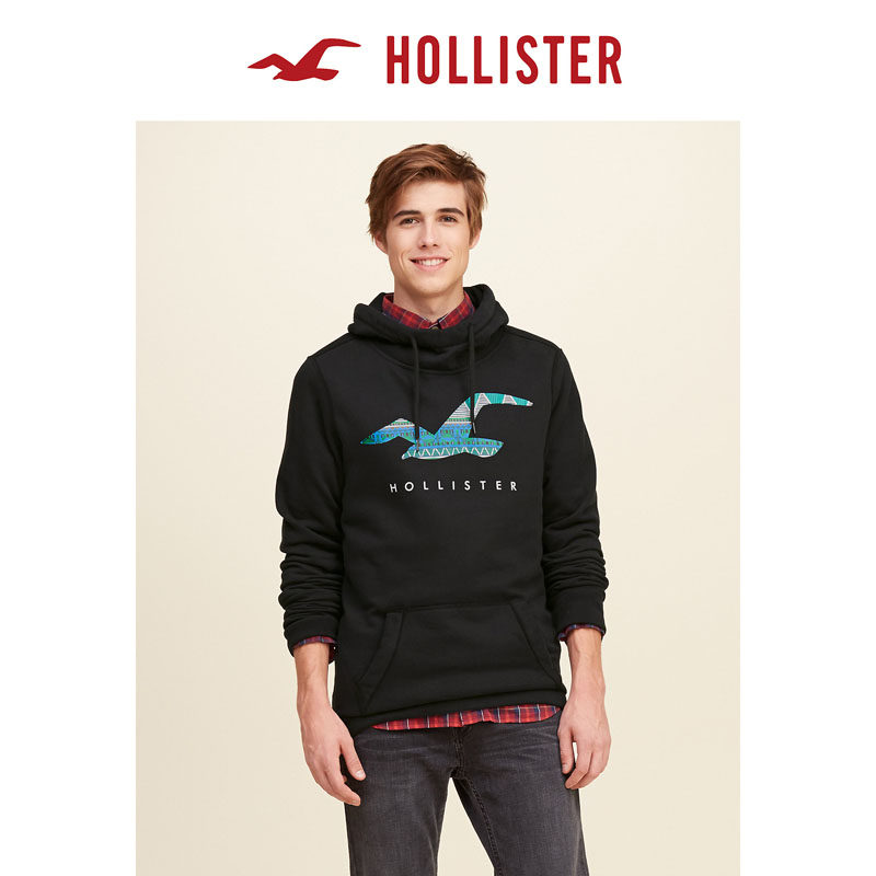 Hollister 标识图案连帽衫卫衣 男 113383