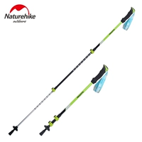 Naturehike mover khóa trekking cực kính đi bộ gậy đi bộ ngoài trời leo núi thiết bị ba gậy gậy xếp gọn