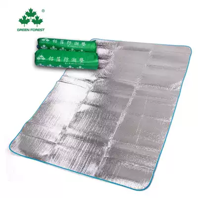 Green light forest outdoor tent Aluminum foil moisture-proof mat Picnic mat sleeping mat Double floor mat thickened floor mat special offer
