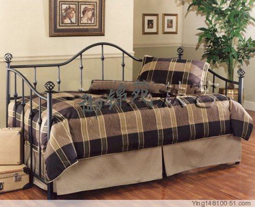 yS010 Iron Art Sofa Bed Single Bed Single Bed Adult Girl Brief Modern Sofa Drawing Living-room Small Family