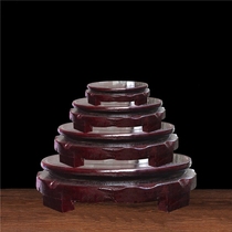 Jingdezhen Wooden Base Handicraft Base Flower Shelf Base Flower tank fish tank must be equipped with high foot wooden base