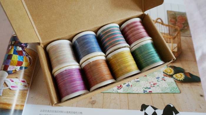 Export Japan SK Butterfly Cotton Patchwork Satin Dyeing Hand-sewn Pressing Thread 8-Color Suit Optional Generated Color Coffee Color