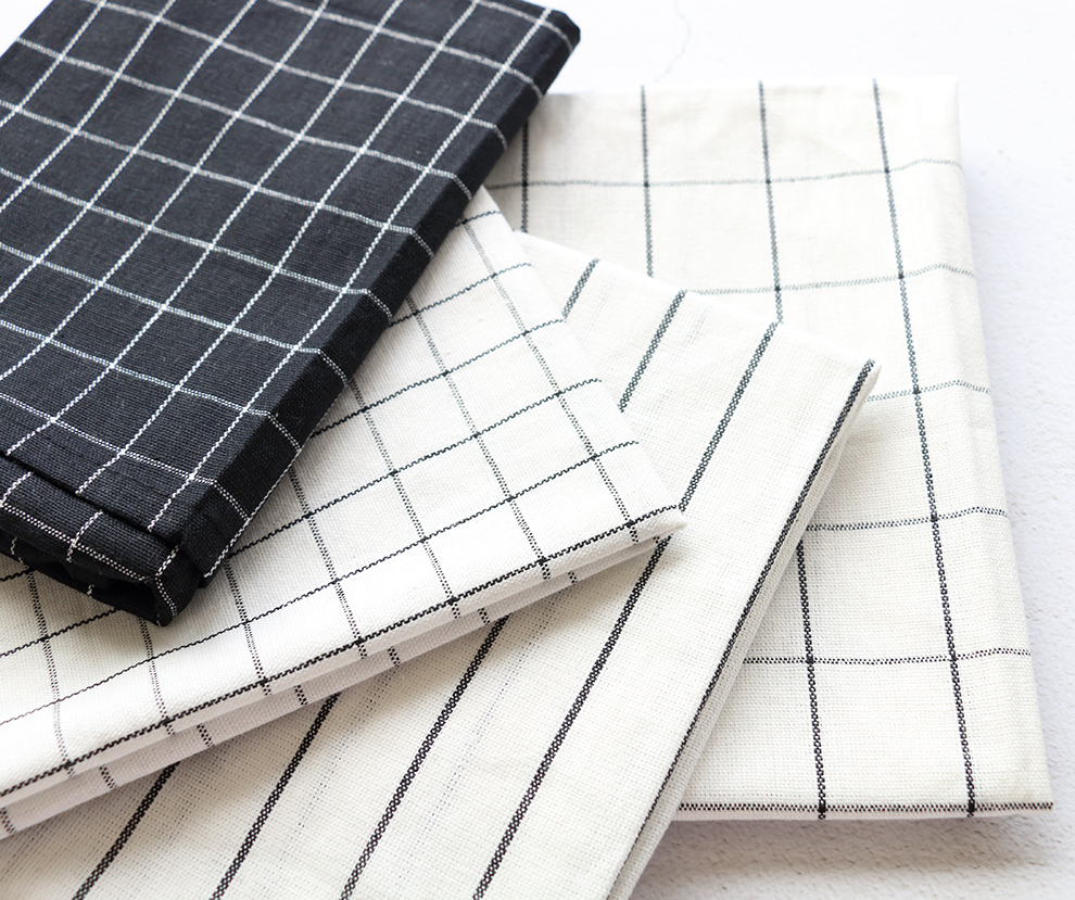 ins black and white simple napkin placemat plaid striped background cloth gourmet dessert photography photo props background