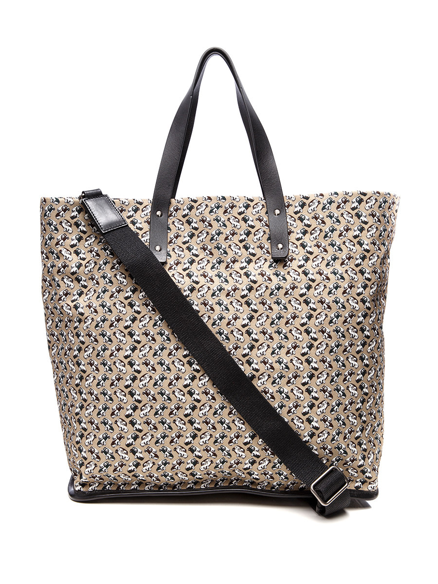 Dolce&Gabbana 米色汽车印花手提包