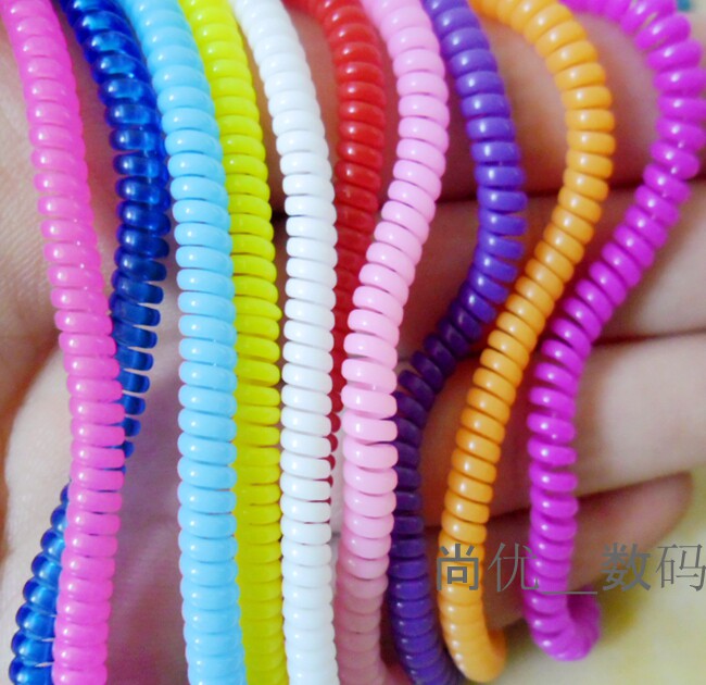 50CM winding spring suitable for mobile phone data cable protection cord spring DIY winding candy