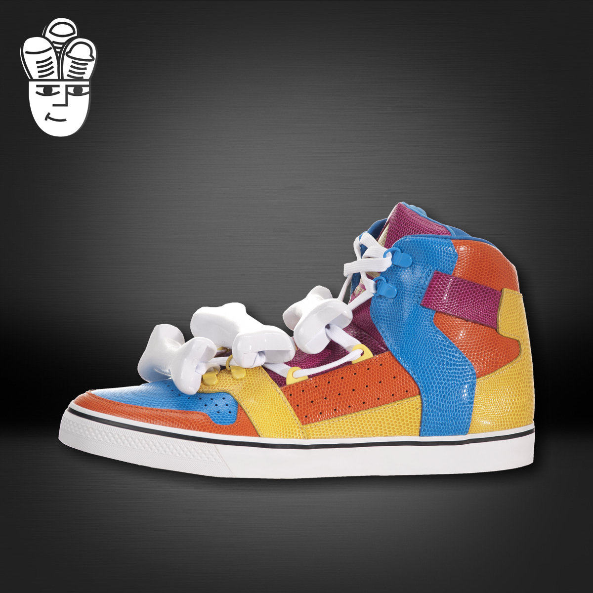 Adidas Jeremy Scott Bones三叶草限量 男女情侣彩色骨头鞋d65207