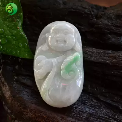 Natural a goods Jade Ruyi Buddha Maitreya Buddha pendant handlebar play Myanmar a women's jade jewelry