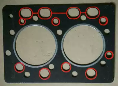 Changchai twin-cylinder diesel engine 2100 Changqing 295 cylinder head gasket cylinder generator set accessories