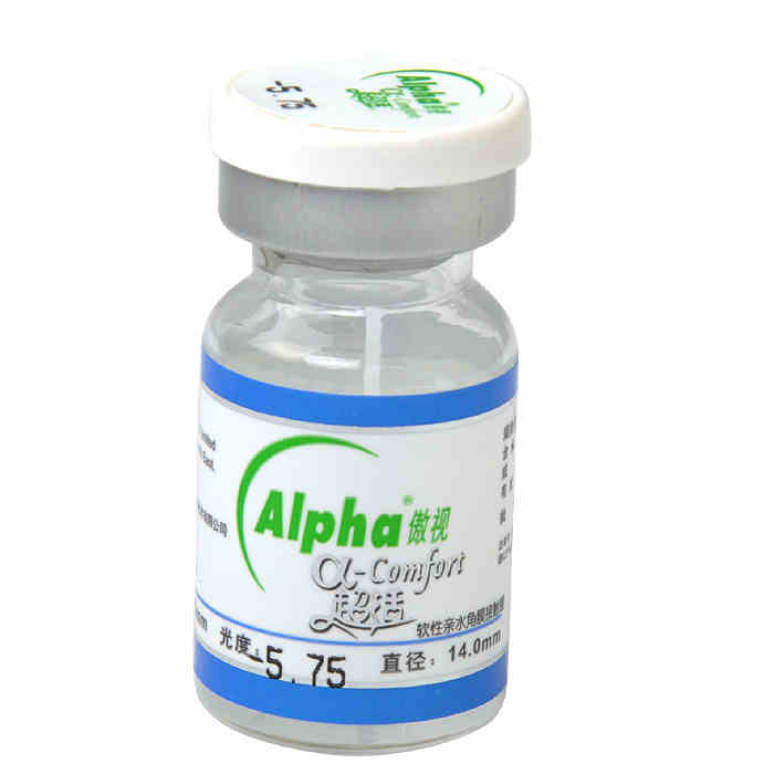 送傲滴护理液120】傲视近视隐形眼镜α-comfort超适年抛1片包邮