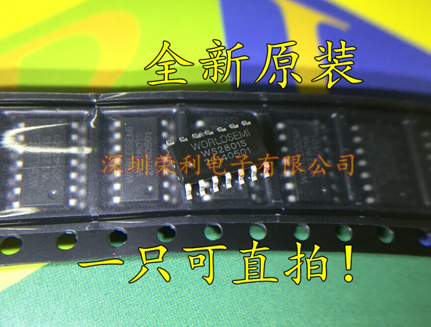 New original WS2801 WS2801SO patch SOP14 LED driver IC can be shot directly