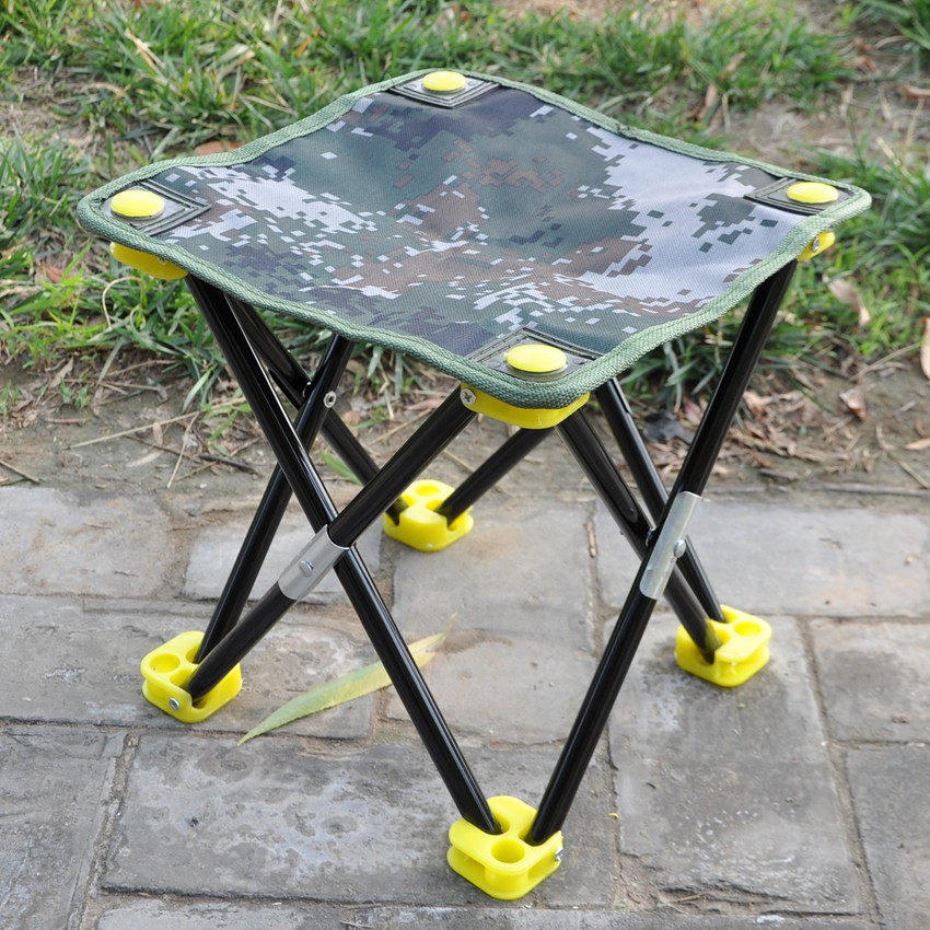 Outdoor portable folding small stool Maza Saizu takes train quad folding chair bench fishing bench