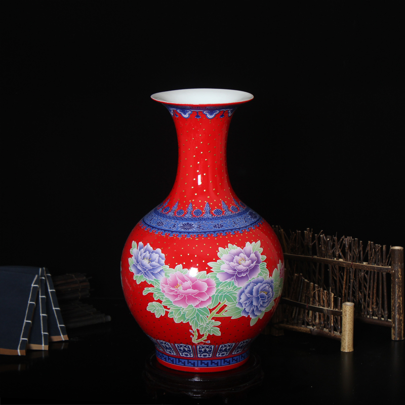 Hc - 099 jingdezhen ceramics vase furnishing articles antique Chinese style home sitting room adornment handicraft large landing