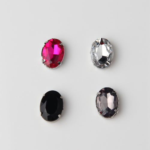 13mm * 18mm Oval Claw Drill Clothing Accessories Accessories DIY Ornament Accessories Shoes Wear BEAUTY MATERIAL ACCESSORIES