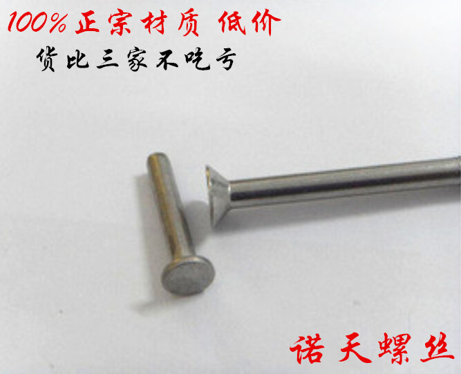 M4 Stainless Steel 304 GB T869-1986 Counter head Flat cone head Solid rivet Φ4*L