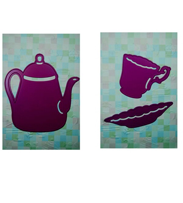 Joy Craft Cut Embossed Board Tea Set 60020112 60020115 (G)