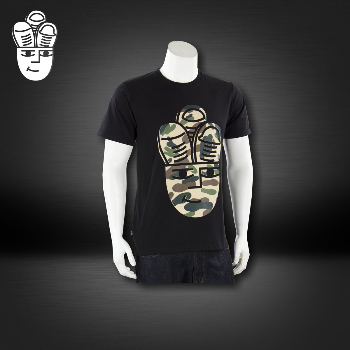 SNEAKERHEAD Camo Sole T-Shirt  男士圆领短袖 T恤
