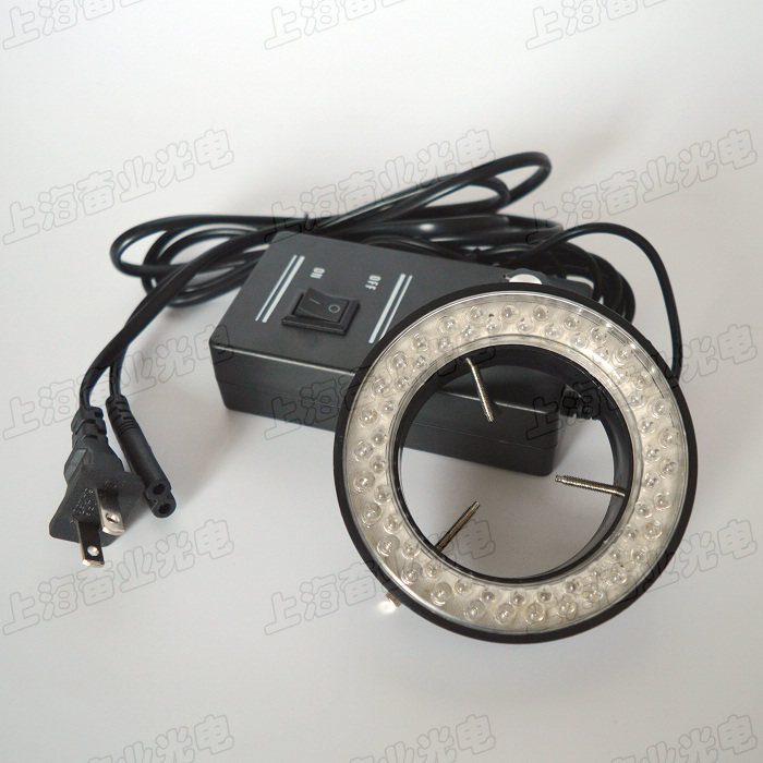 Low reflective blue light 60 LED ring light body view microscope with LED ring light brightness adjustable