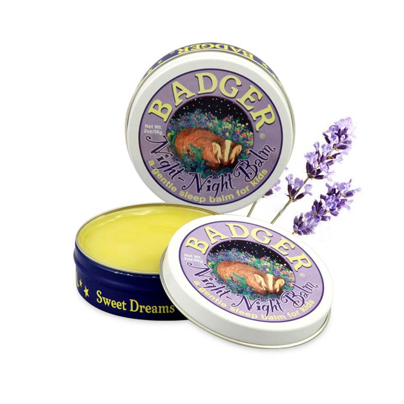 美国 Badger贝吉獾夜深深宝宝睡眠膏21g 天然熏衣草助眠膏