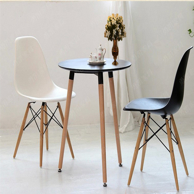Eames Chair Leisure Chair Dining Chair Solid Wood Leg Chair Designer Chair Coffee Shop Chair Dropshipping