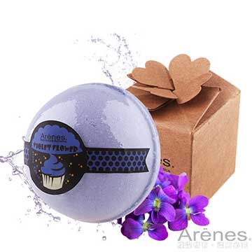 台湾官网直邮进口【Arenes】焕采紫罗兰香氛沐浴球(120g)
