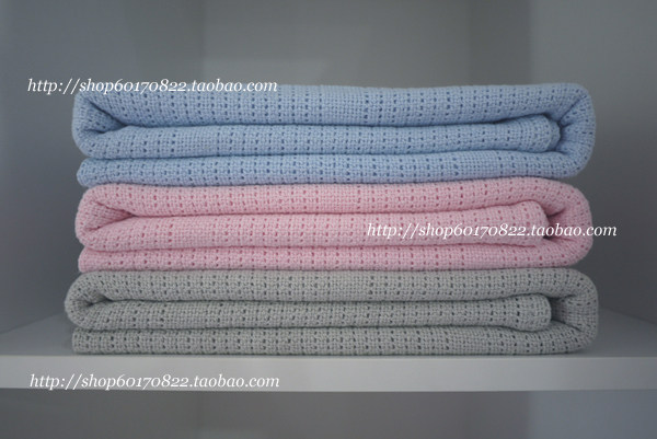Cotton Blanket A Pure Cotton Baby Children Full Cotton Thread Blanket Knit Dongle Blanket Air Conditioning Cover Blanket Close-fitting Breathable