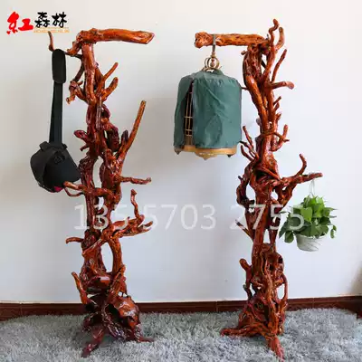 Rack Peacock specimen rack Bird rack Hanger Lamp rack Rhododendron root carving wood carving splicing flower rack decoration creative bonsai