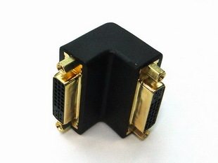 90 degrees dvi mare head to dvi mother 24 5 DVI adapter right angle conversion head to the through head quality assurance