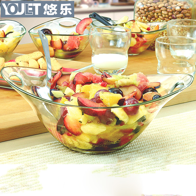 youlet di gao Italy imported glass transparent bowl salad bowl fruit sweet bowl ice cream rice bowl