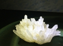 A picture of a crystal cluster of sea-born lotus has been produced