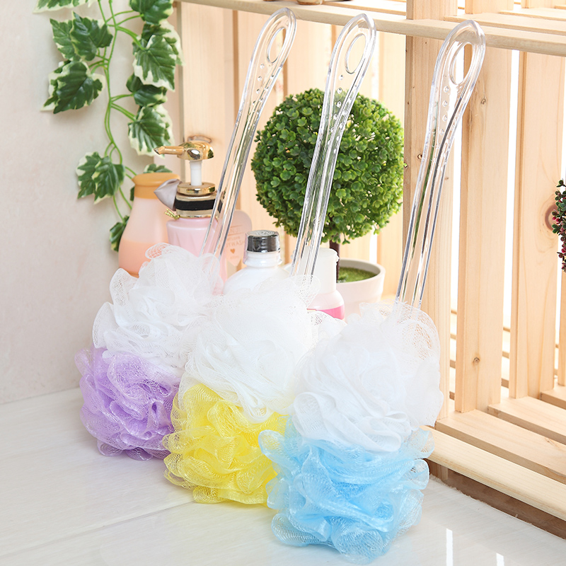 Bath Brush Bath Ball Bath Brush Long Handle Sparkling Ball Rubbing Back Brushed Back Brush Large foam fine Bath Flowers