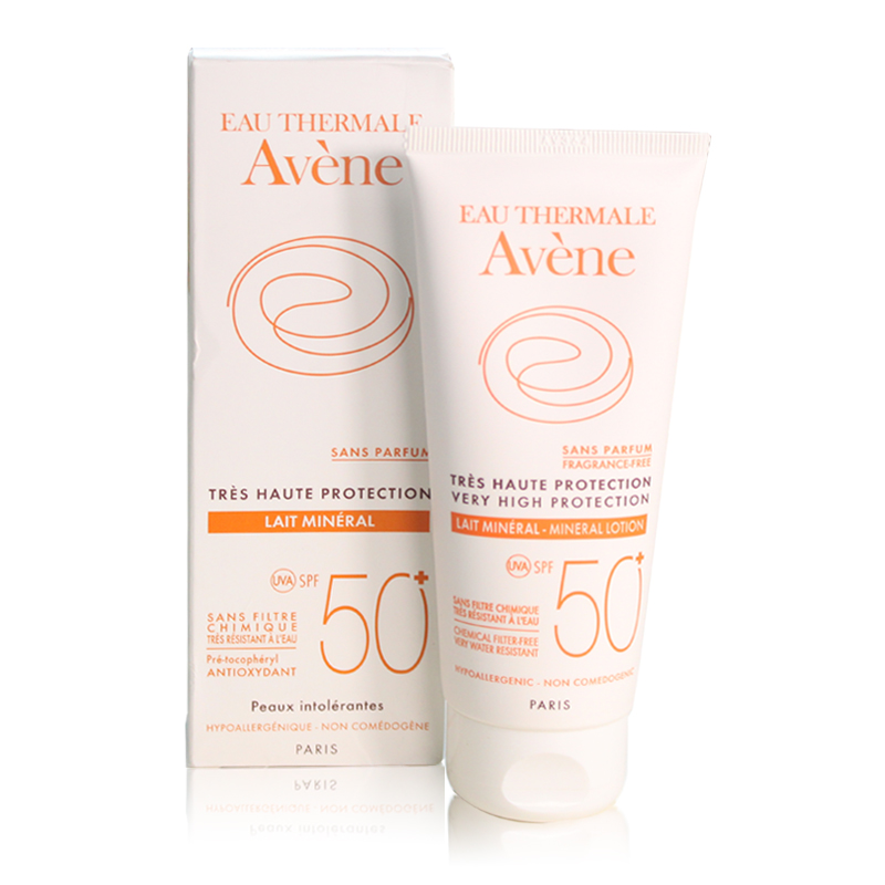 Avene/雅漾自然防晒乳液SPF50 100ml 敏感肌肤防晒霜 法国原装