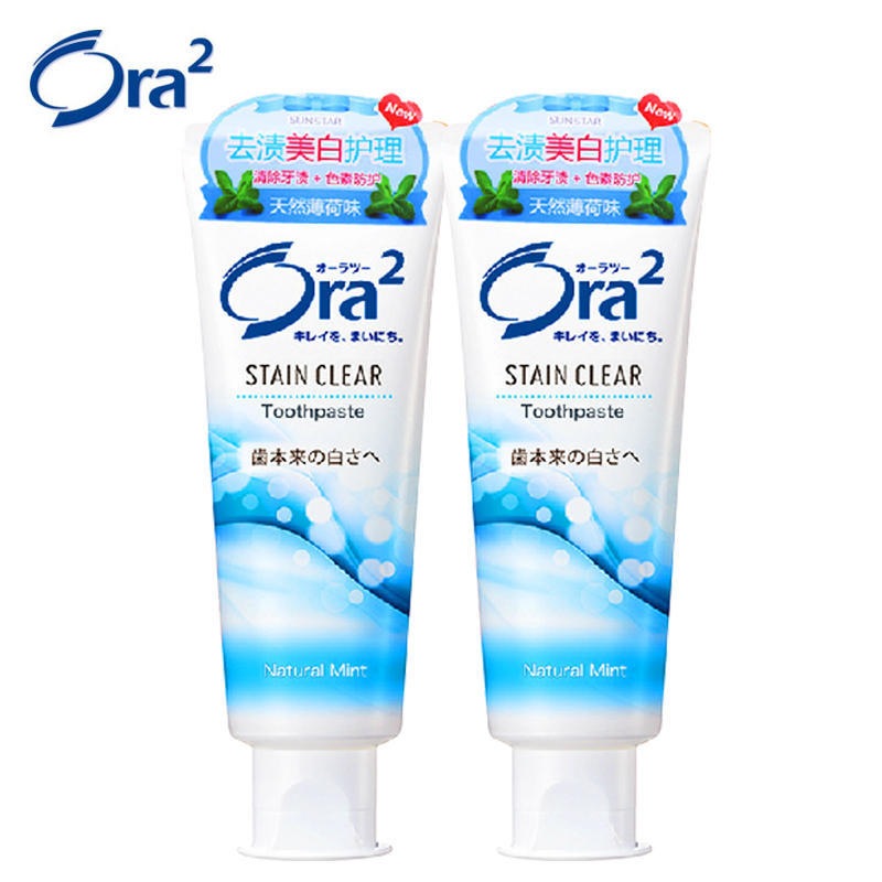日本Ora皓乐齿原装进口天然薄荷140g*2支