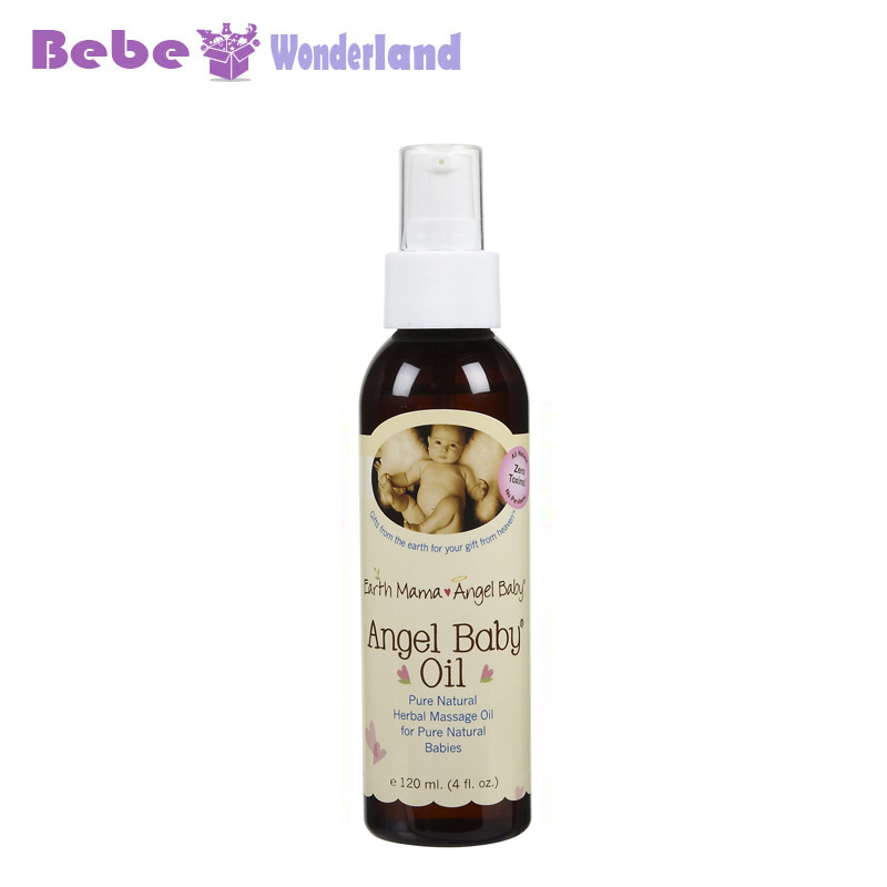 美国Earth Mama Angel Baby天使宝宝婴儿润肤 按摩抚触油 120ml
