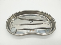 Dental probe tweezer oral mirror waist disc square tray bend pallet oral inspection tool dental material