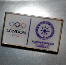 London 2012 Olympic Games badge Olympic media badge Arab Broadcasting Union badge C