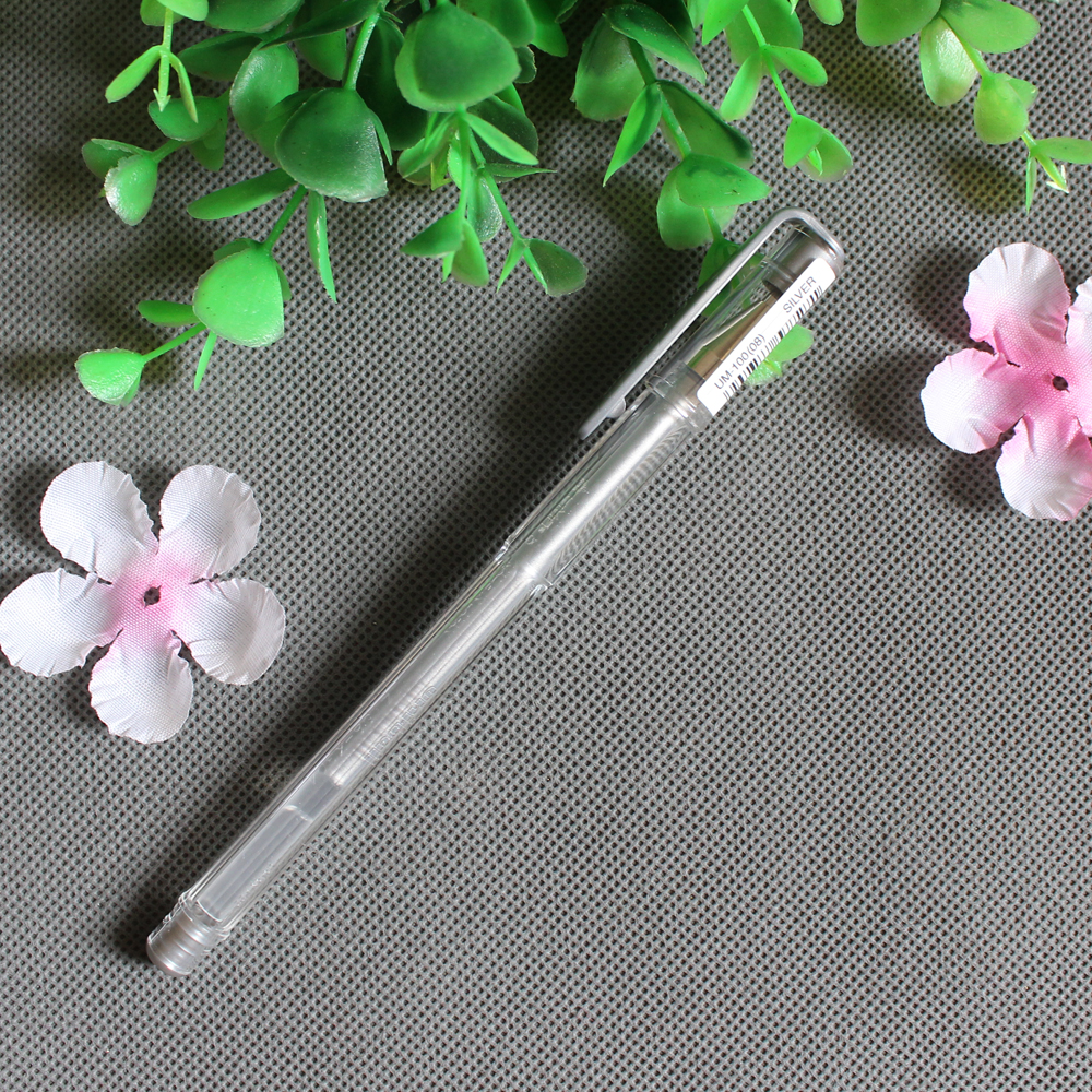 High-end large capacity silver hardpen calligraphy with pen black hard pen calligraphy paper creation with pen silver color
