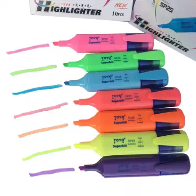 Toyo color fluorescent pen watercolor pen marking oil marker pen promotional ball pen color pen