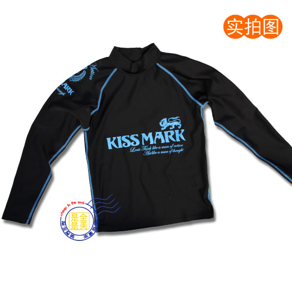 New children's split swimsuit surf suit female male and middle child swimming trunks foreign trade black sunscreen 9-15 years old